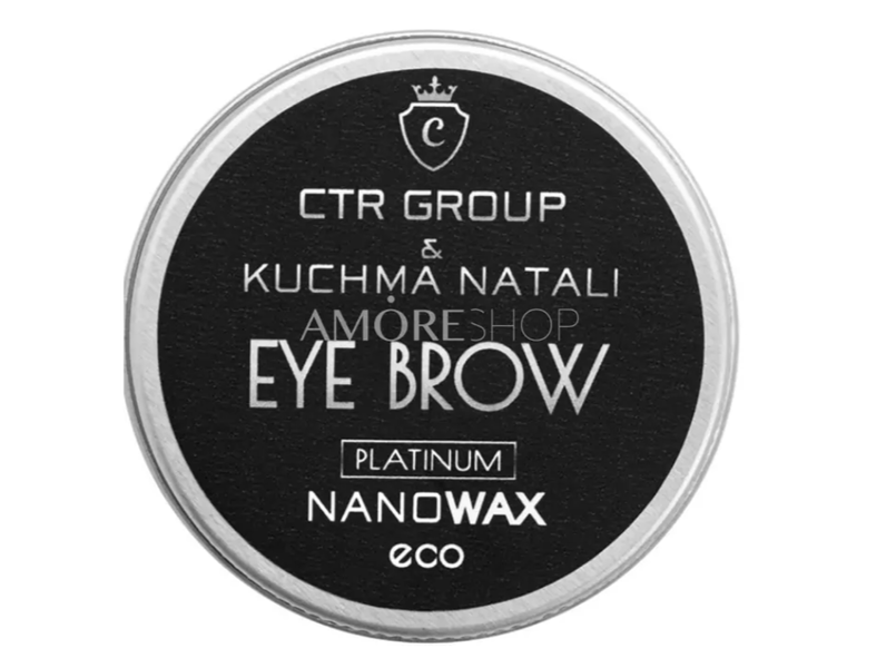 Віск для фіксації брів NANO ECO WAX PLATINUM 30мл PLATINUM- 30 ml фото