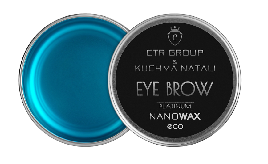 Віск для фіксації брів NANO ECO WAX PLATINUM 30мл PLATINUM- 30 ml фото