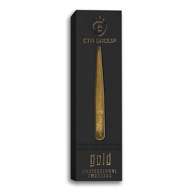 CTR Eyebrow beveled tweezers Gold