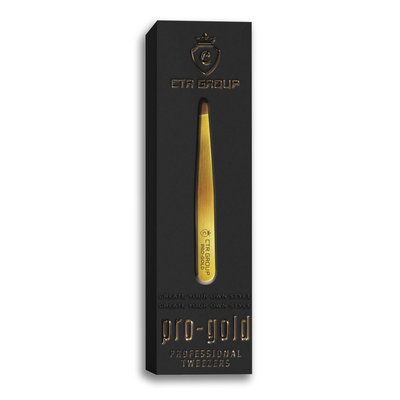 CTR Eyebrow rounded tweezers Pro-Gold